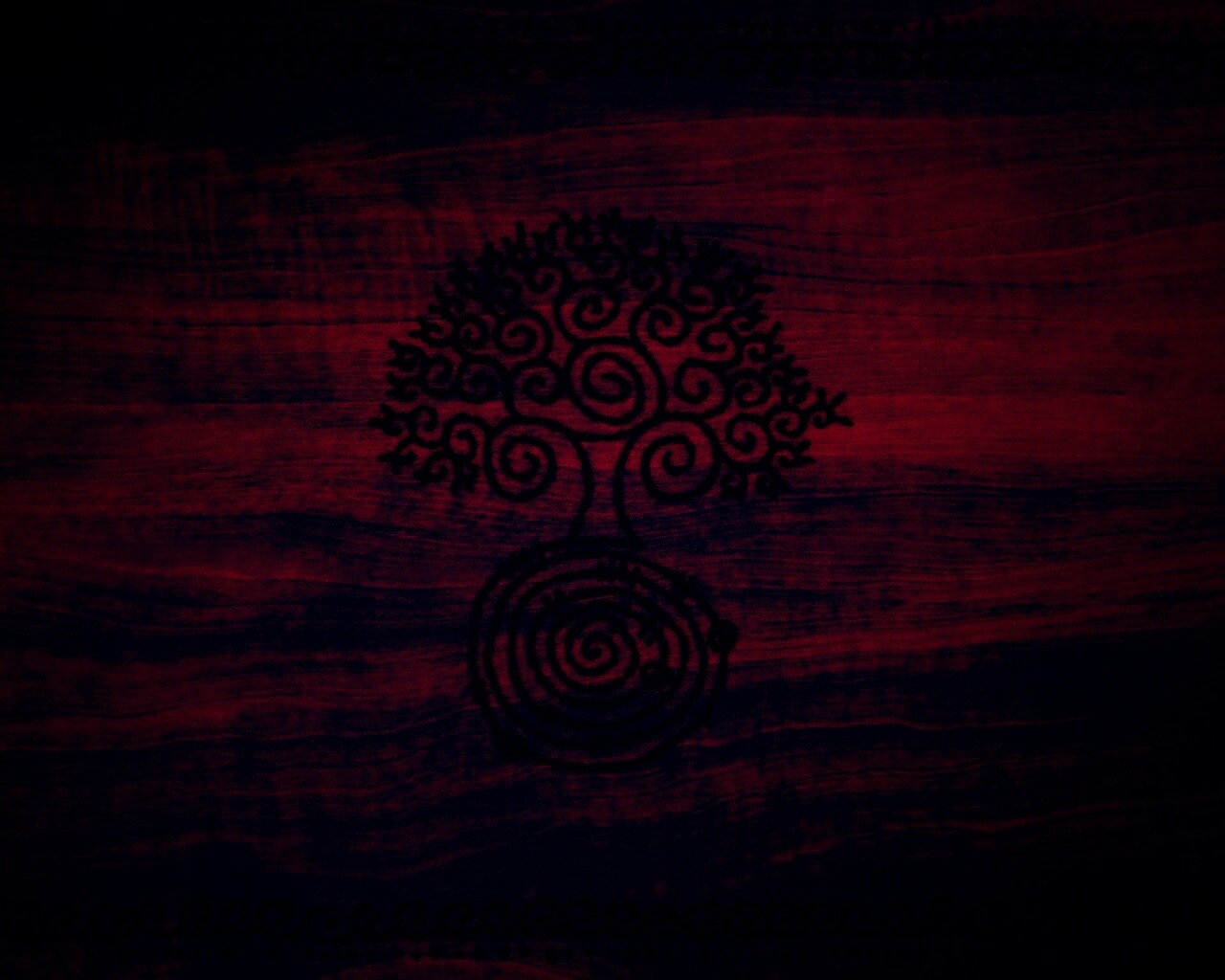 Выжженный рисунок дерева обои