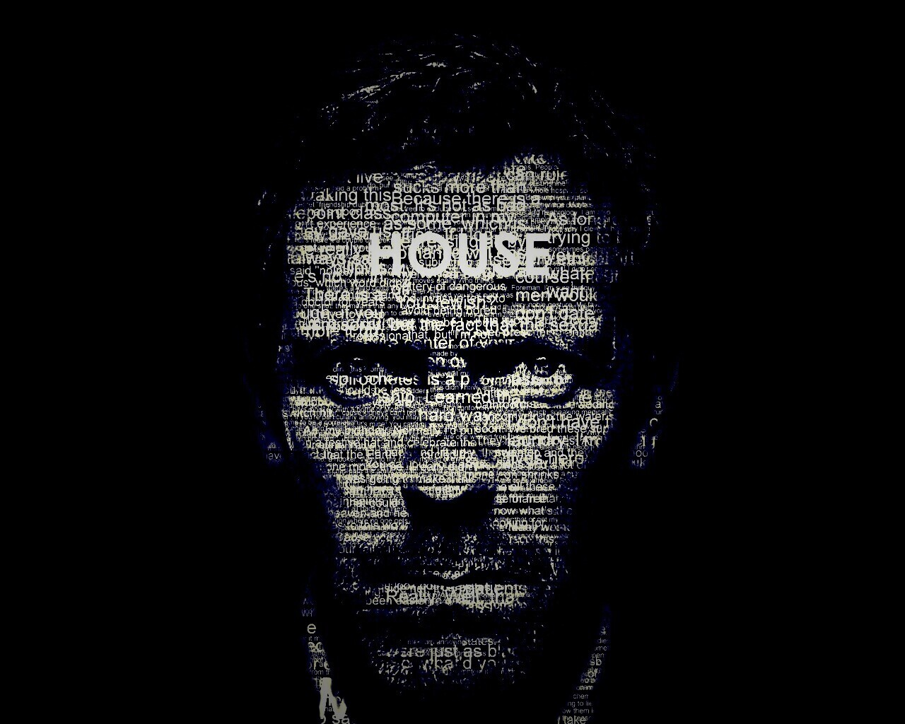 Хаус типографика обои