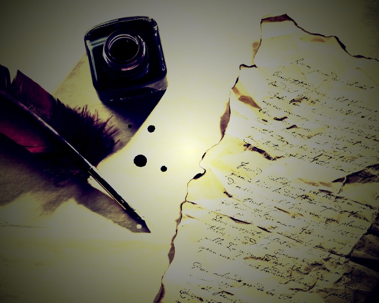 Мятое письмо обои
