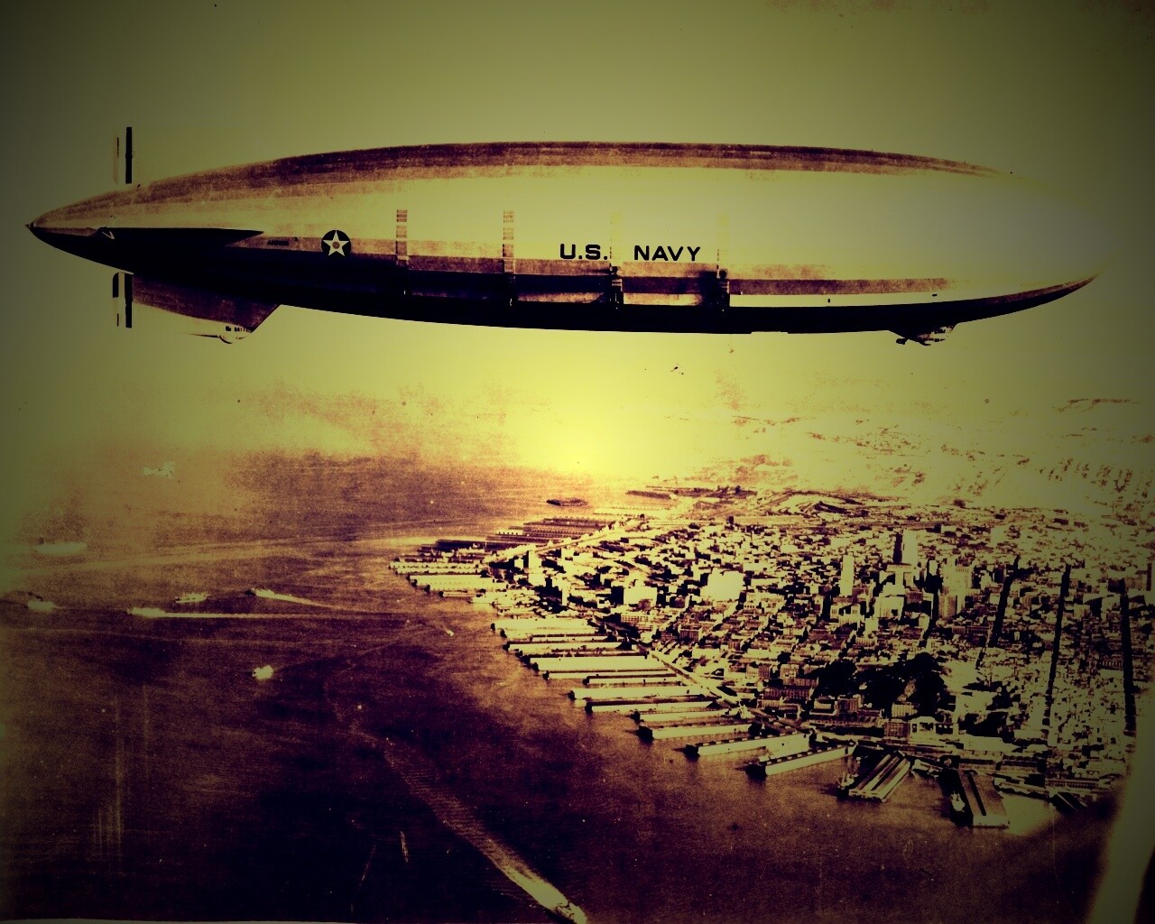 Дерижабль обои