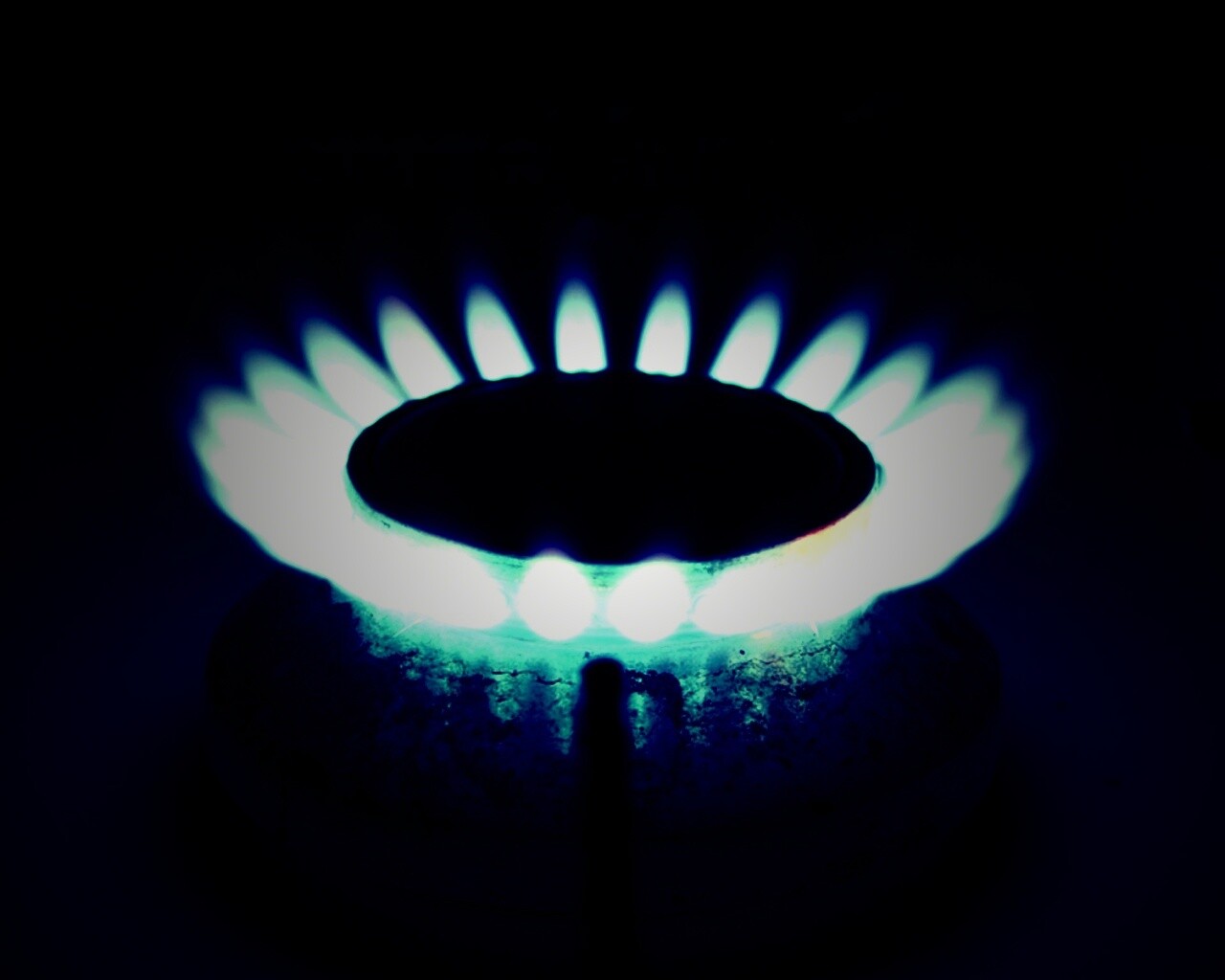 Огонь газовой конфорки обои