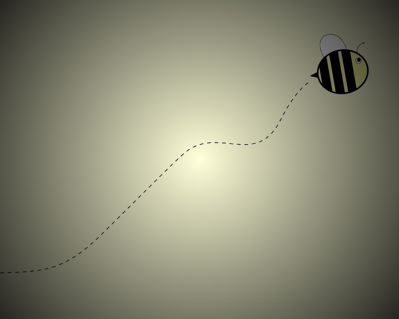 Минималистичная пчелка обои