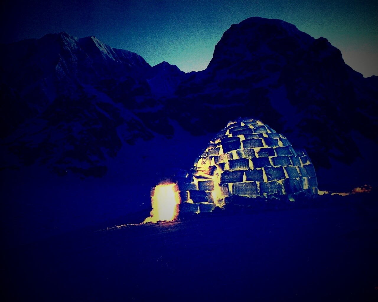 Иглу изо льда обои