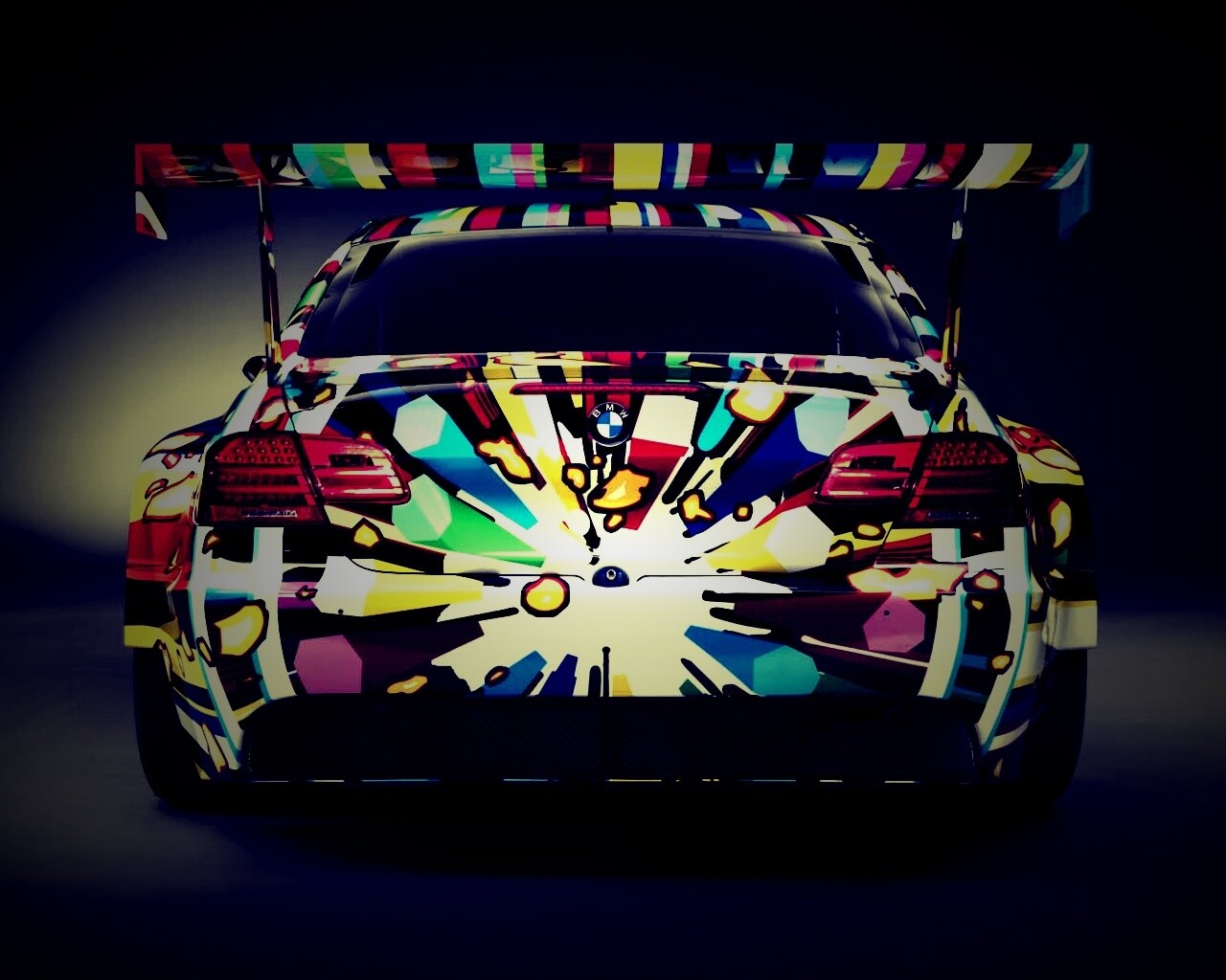 BMW  в сумасшедшем окрасе обои