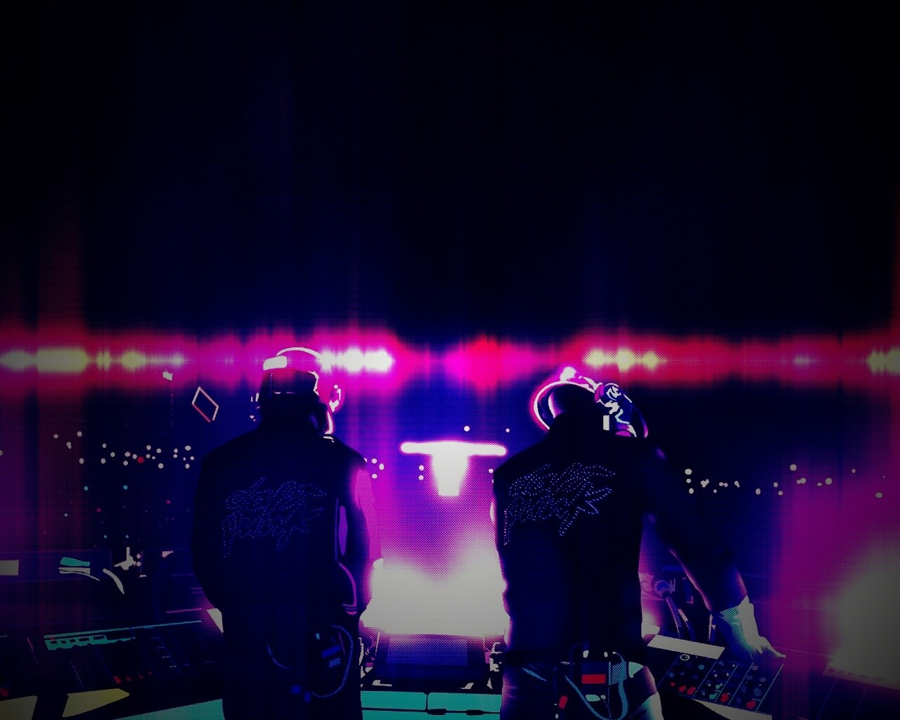 Концерт Daft Punk обои