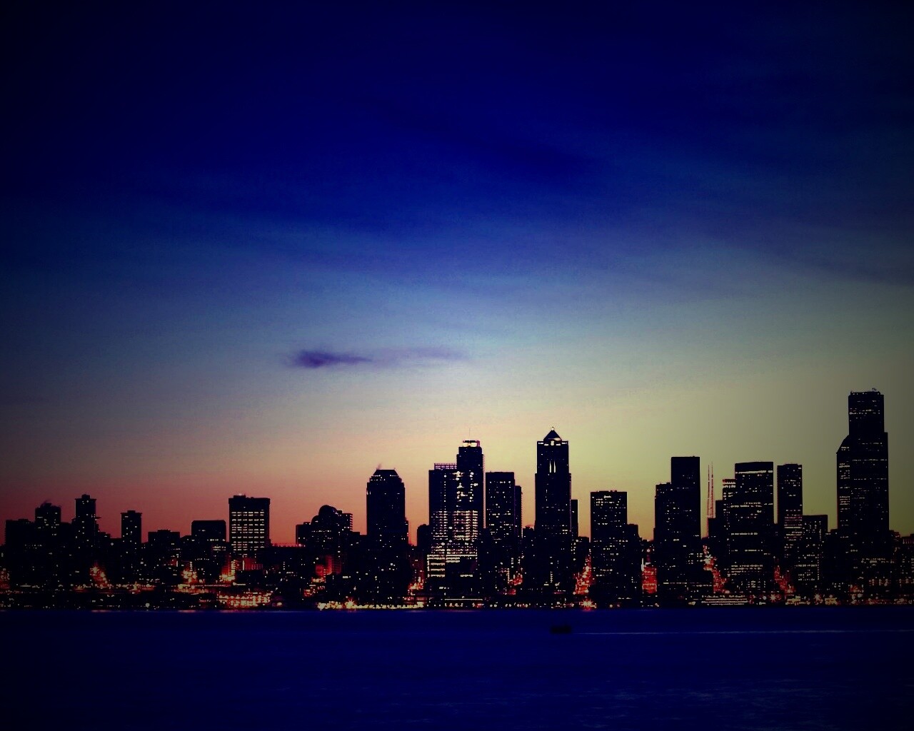 Пейзаж Сиэтла обои