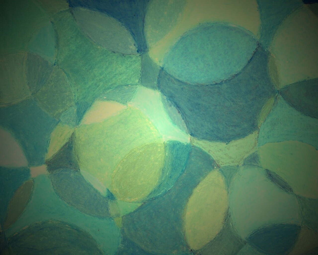 Голубые круги обои