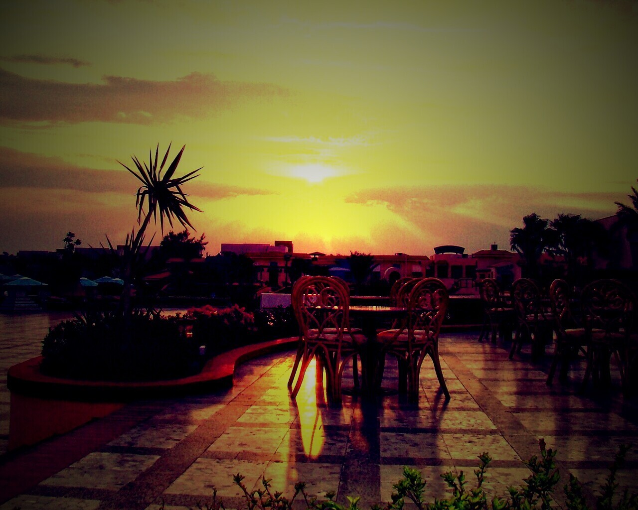 Закат в Хургаде обои