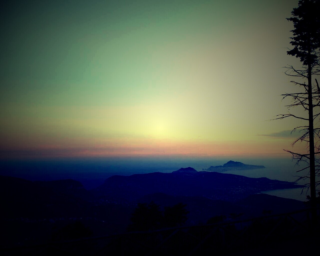 Вид на море обои