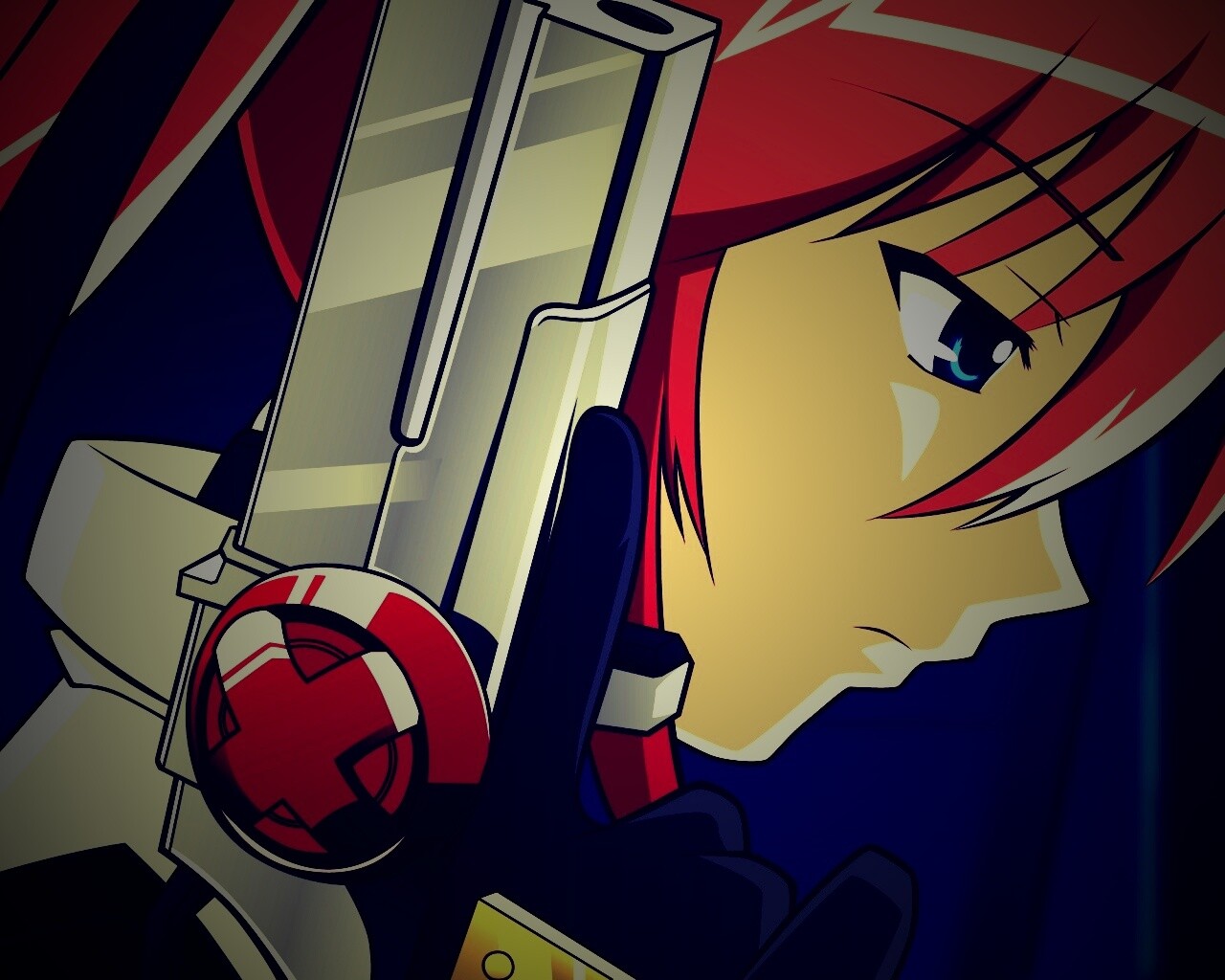 Девушка с пистолетом обои