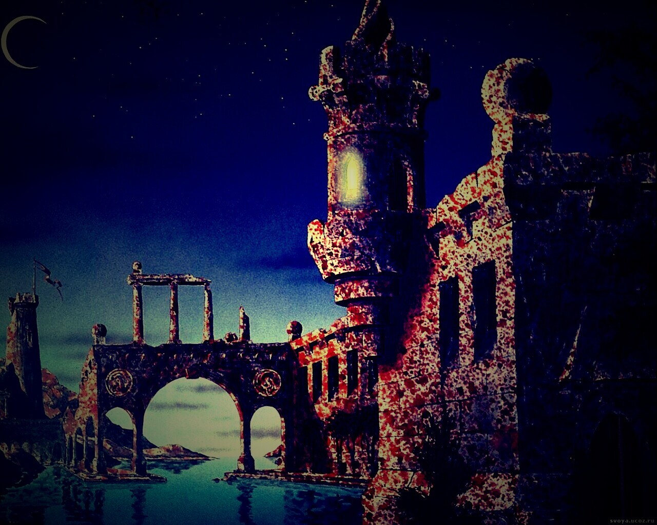Сказочный замок обои