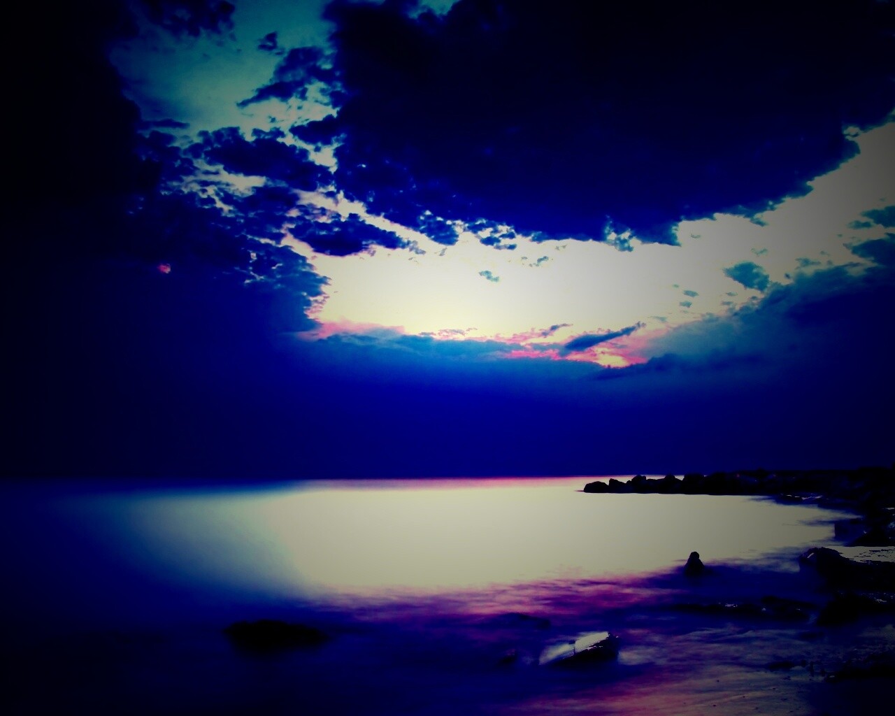 Загадочный свет обои