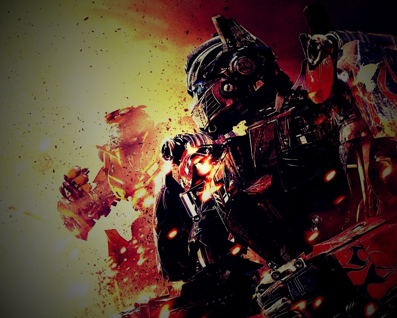 Оптимус Прайм и Бамблби обои