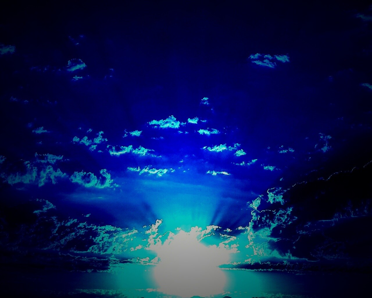 Ночное фантастическое небо обои