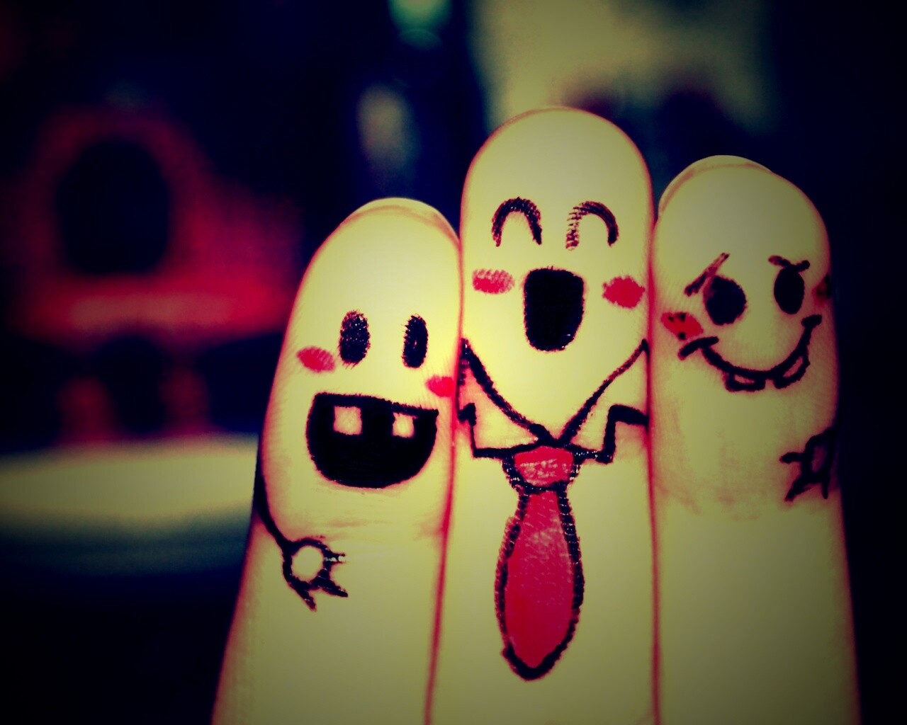 Пальцы-друзья обои