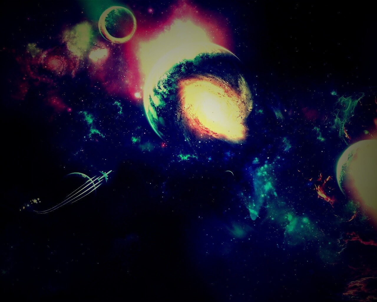 Звездный корабль обои