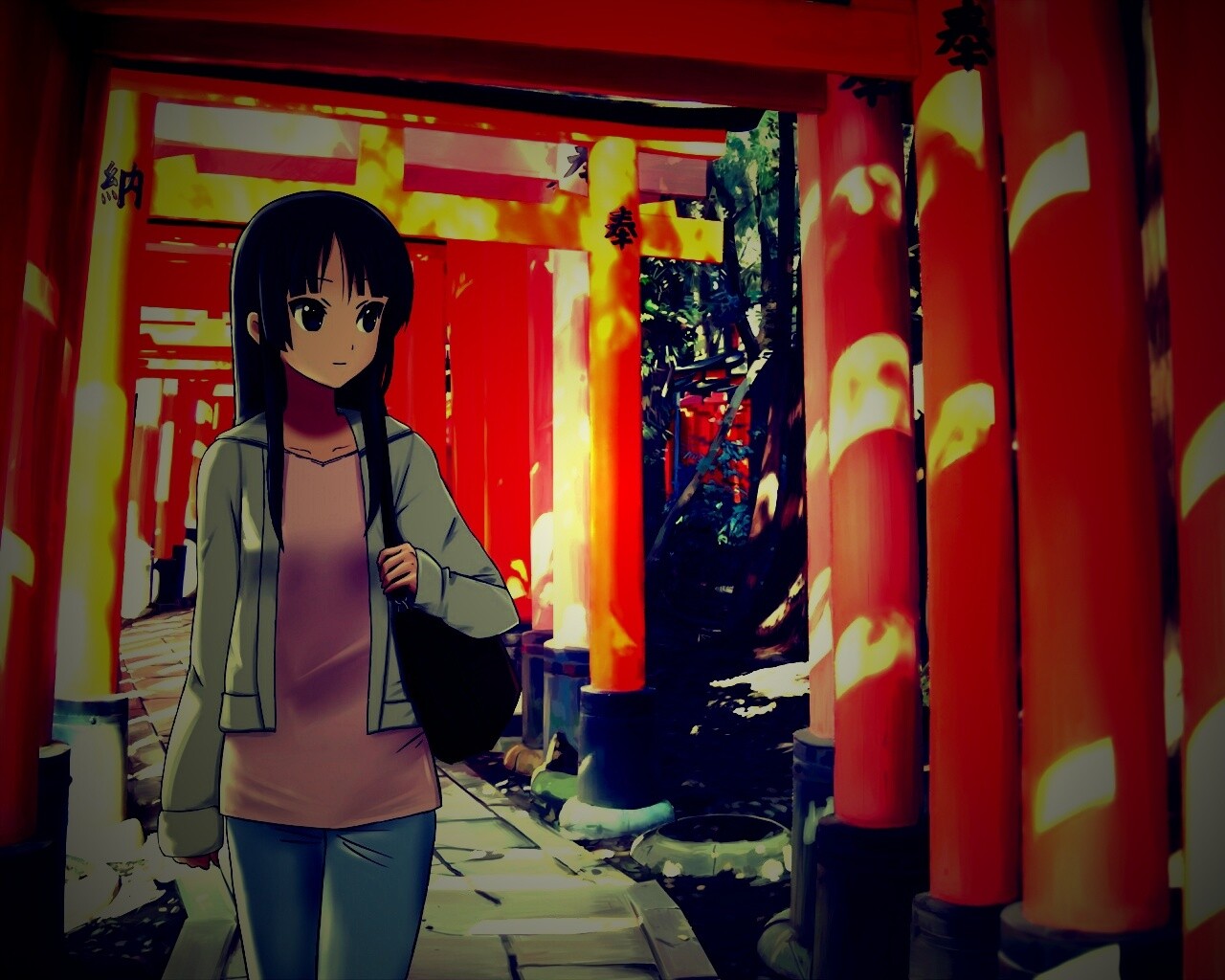 Акияма Мио обои