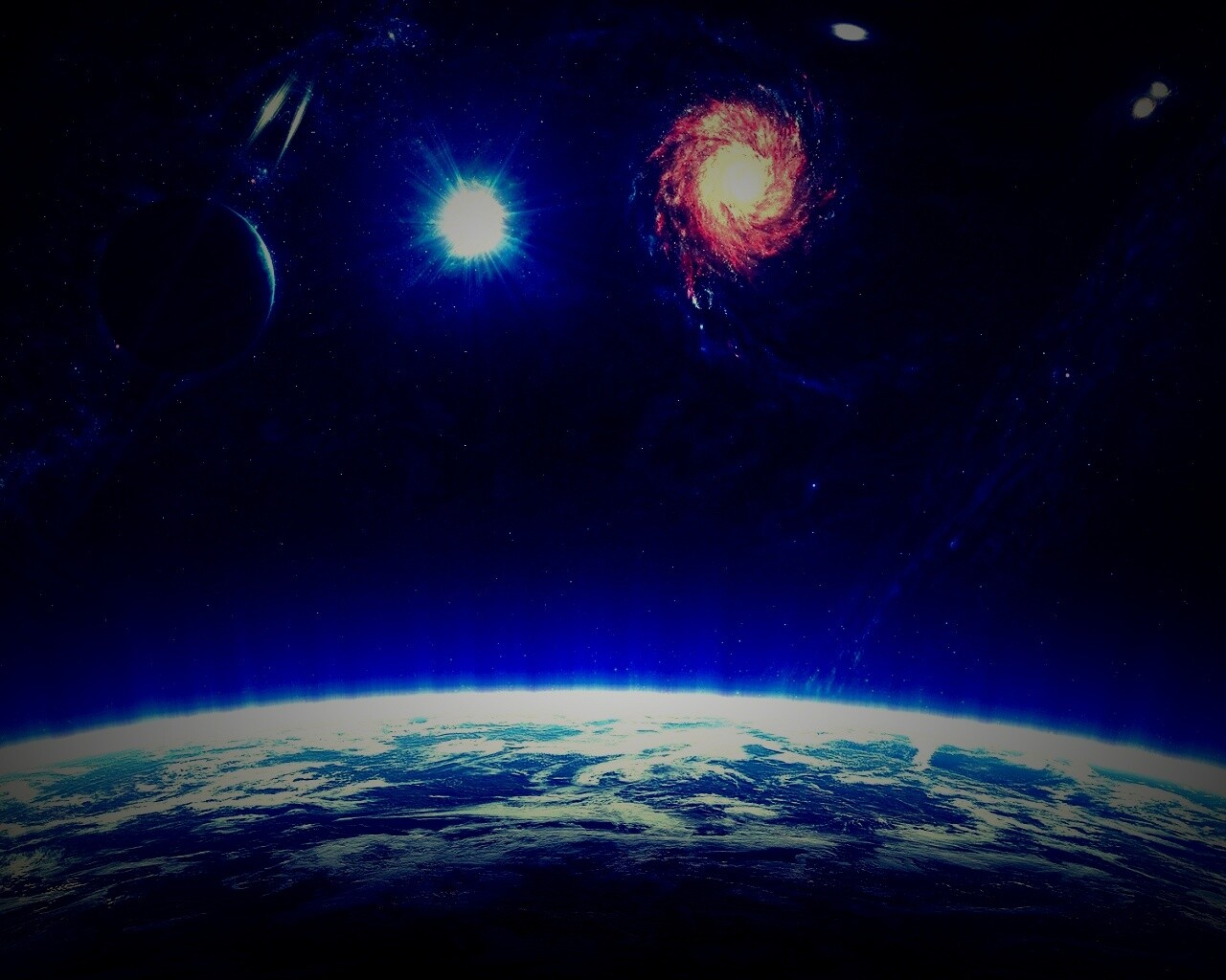 Бесконечный черный космос обои