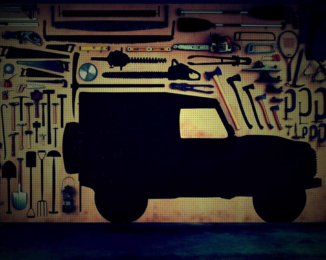 Типичный гараж обои