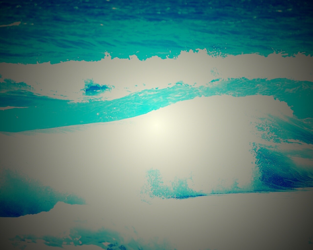 Голубые волны обои