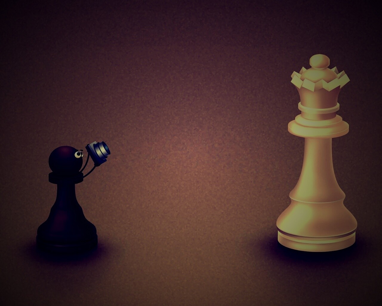 Пешка фотографирует короля обои