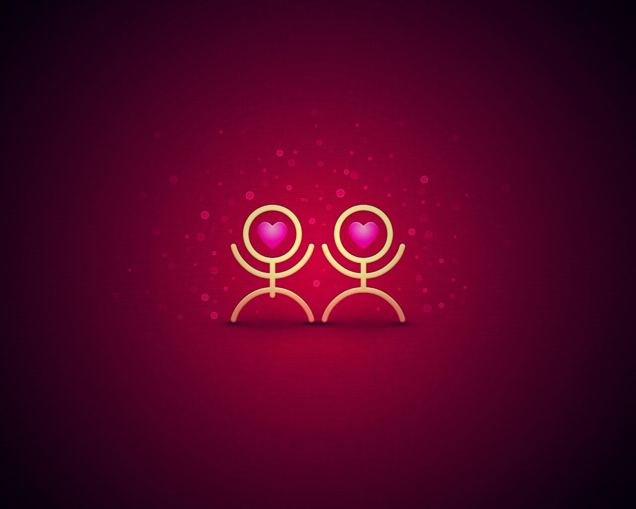 Влюблённые человечки обои