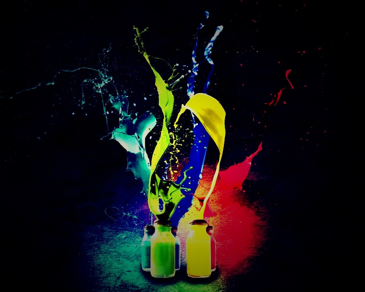 Разливающийеся краски обои