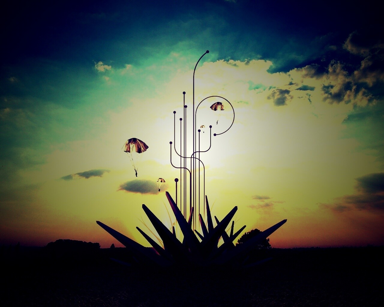 Абстрактный взрыв в настоящем мире обои