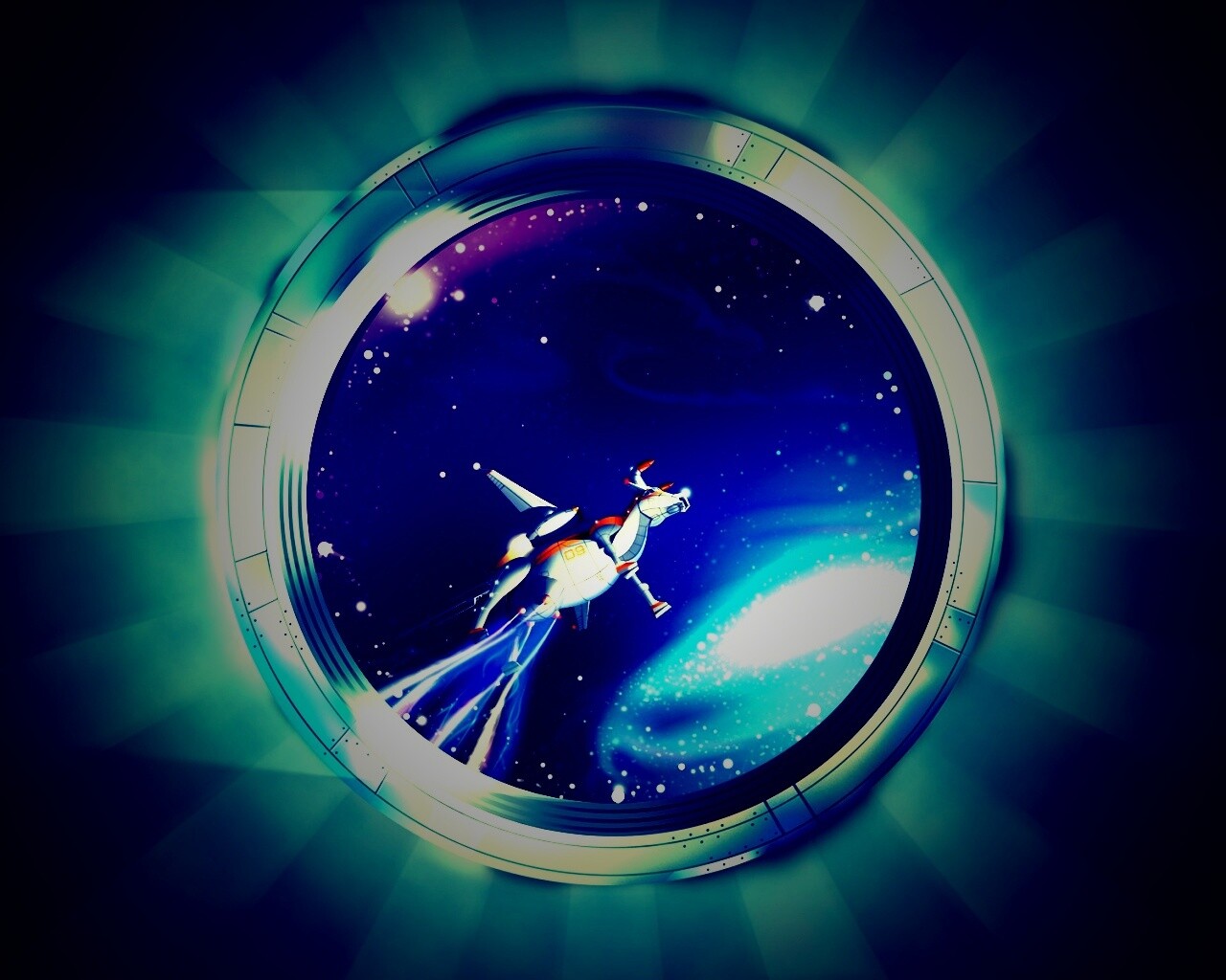 Космическая корова обои