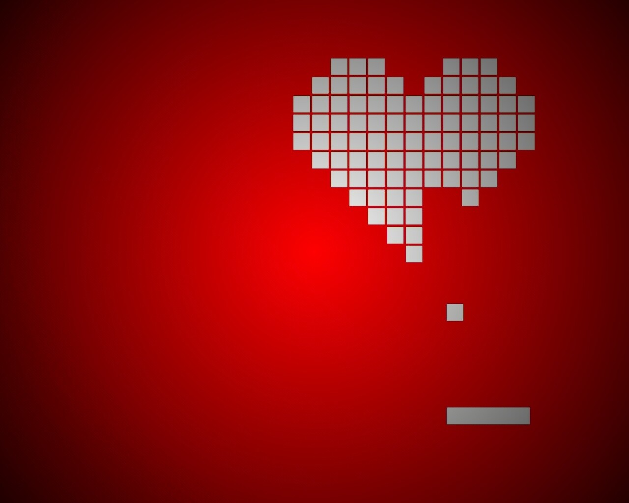 Уровень в виде сердца обои