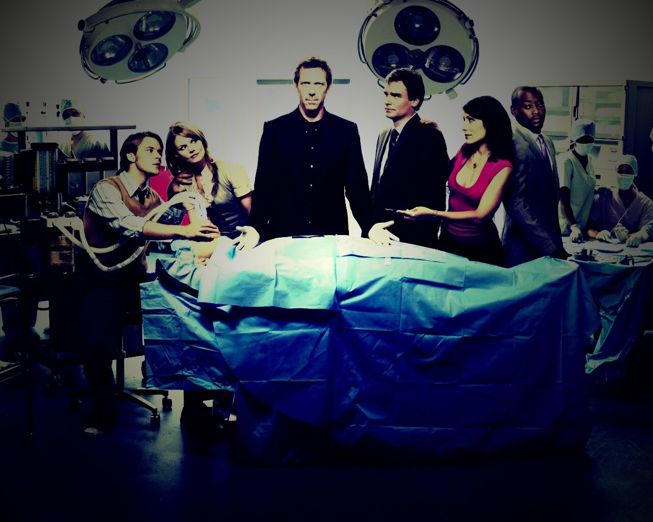 Герои сериала "Доктор Хаус" обои