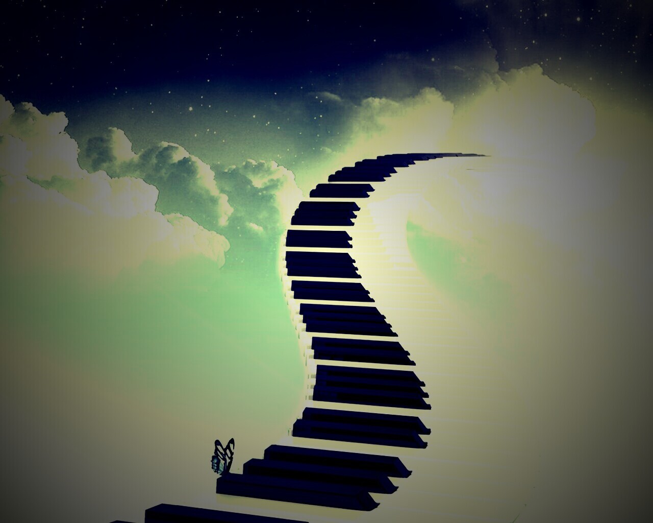 Музыка, которая ведёт нас на седьмое небо обои