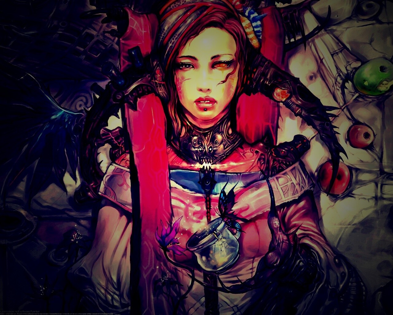 Странная девушка обои