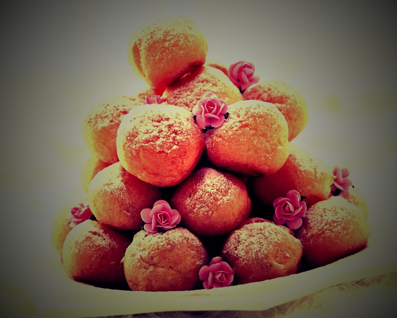 Круглые пироженки обои