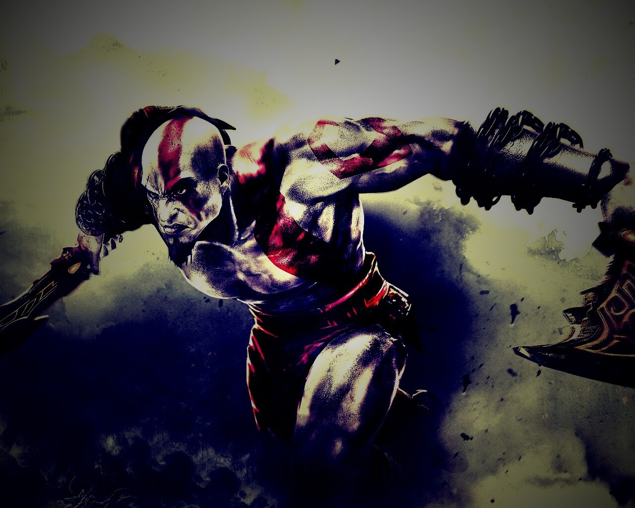 Герой игры God of War обои