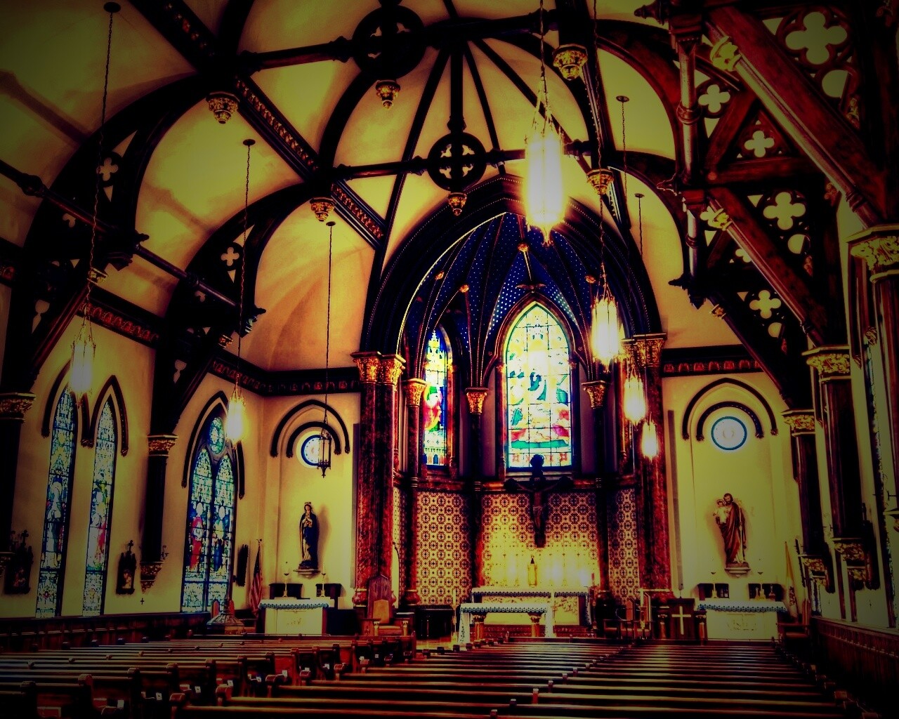 Внутреннее убранство собора обои