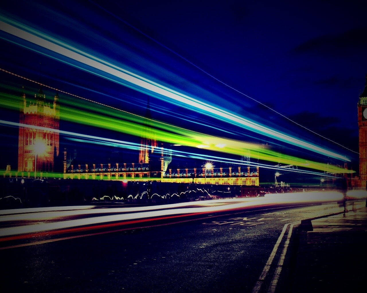Лондон в движении обои