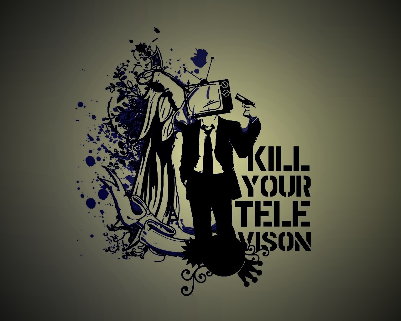 Убейте свой телевизор обои