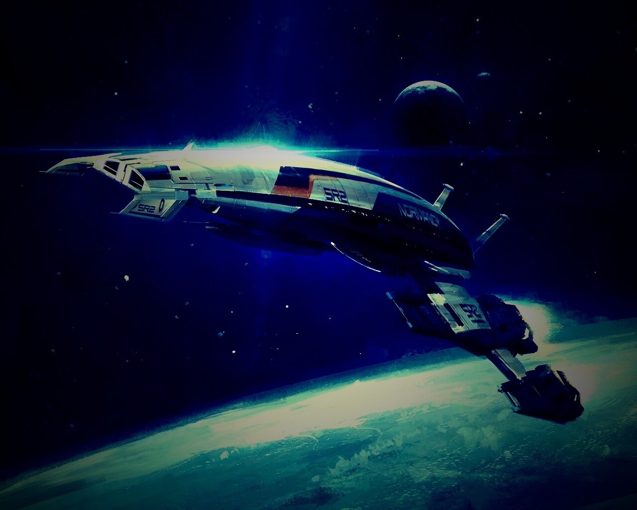 Корабль Normandy обои