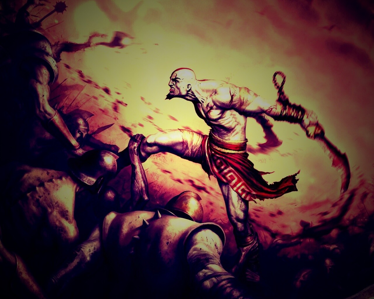 Бог войны обои