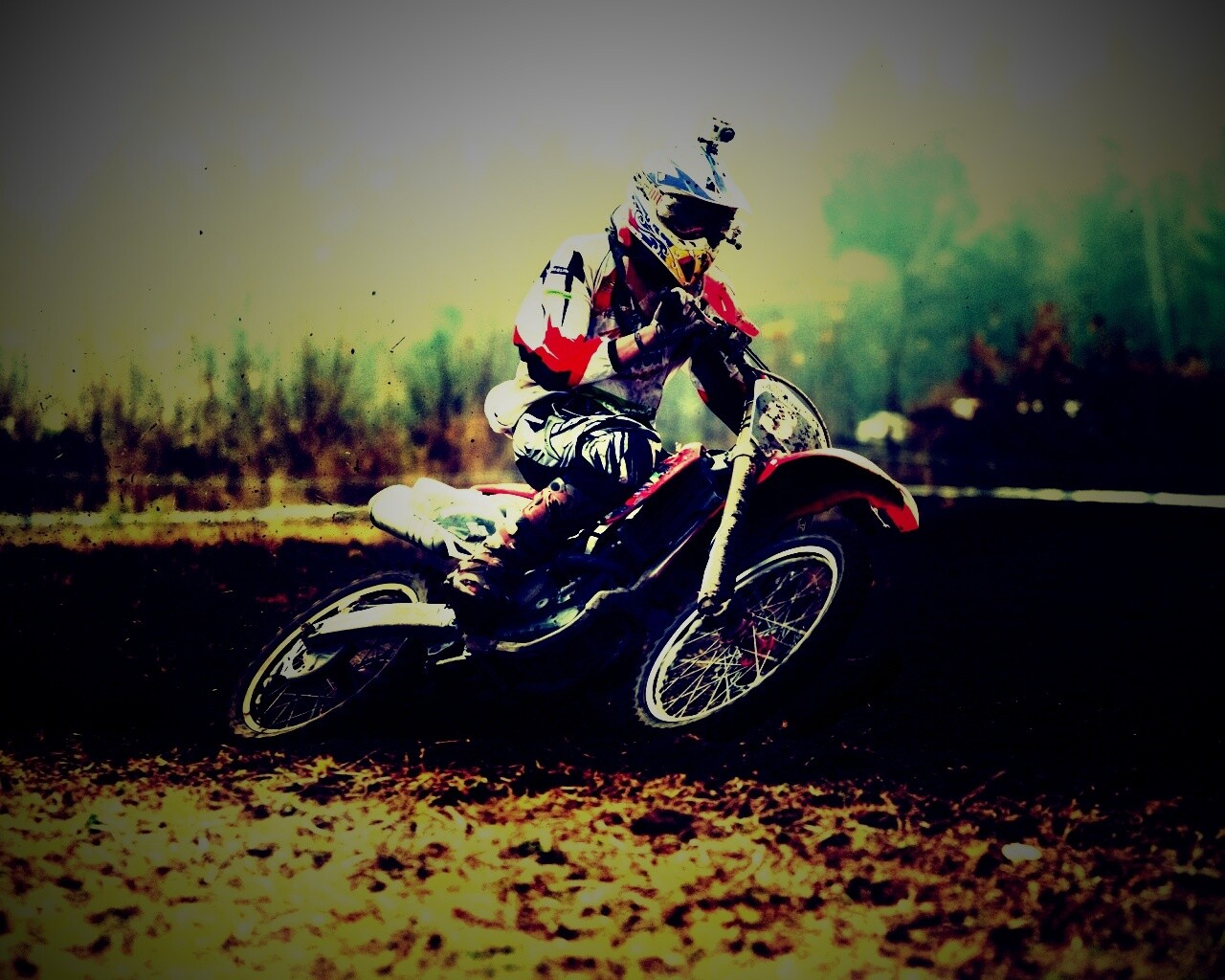 Зрелищное ралли на мотоциклах обои