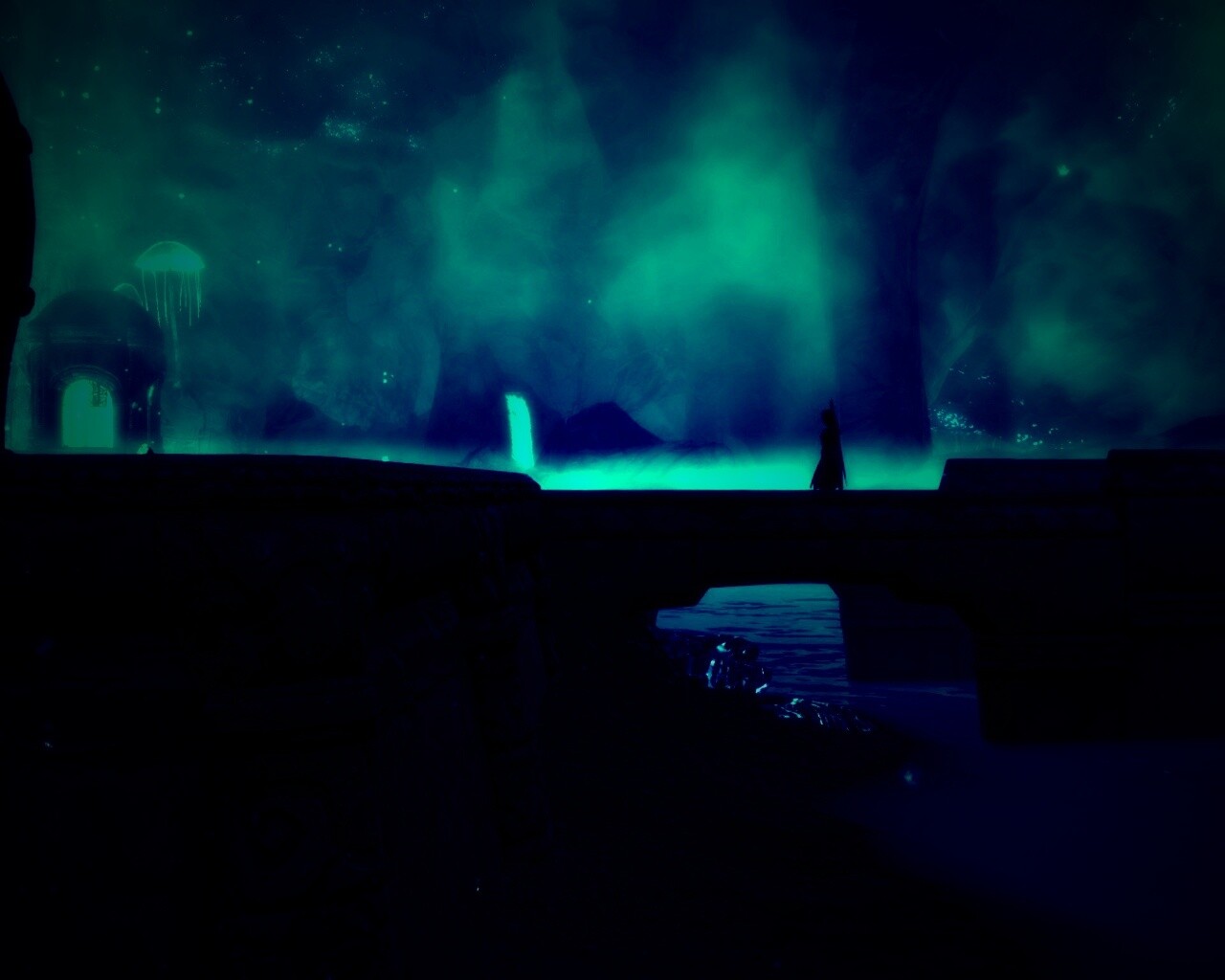 Светящийся путь обои