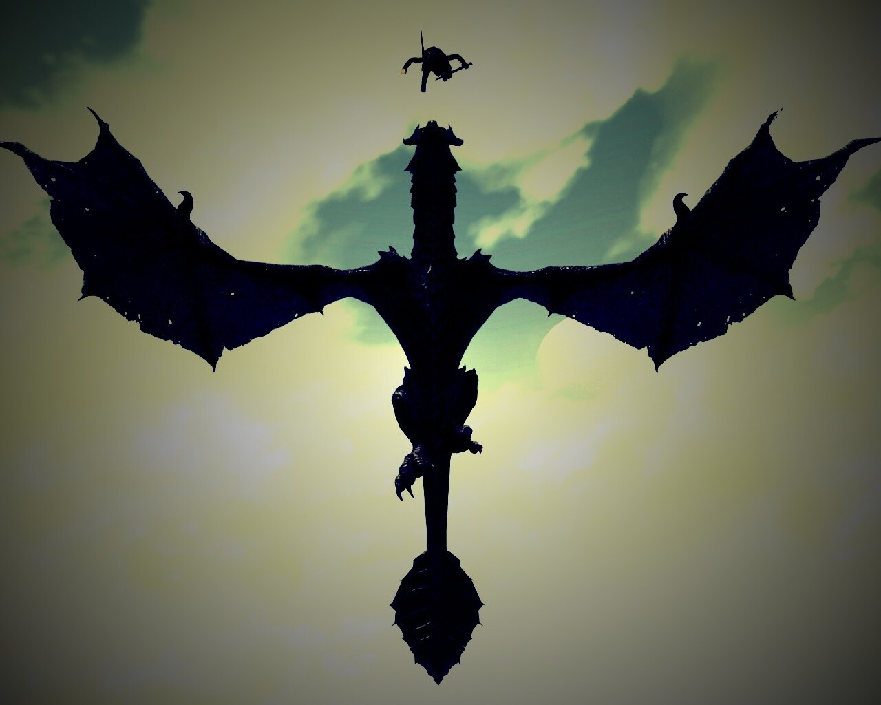 Нападающий дракон обои