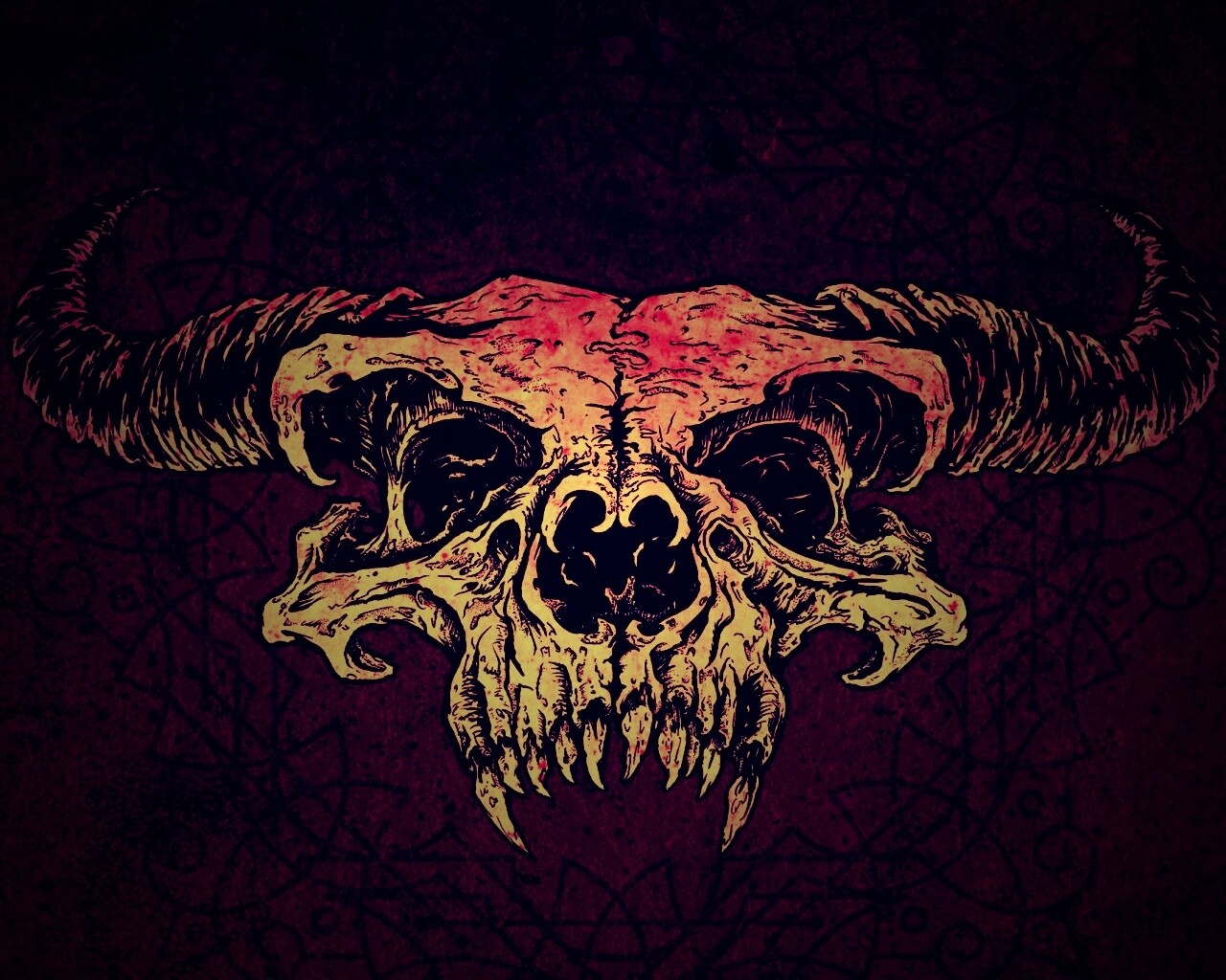 Череп дьявола обои