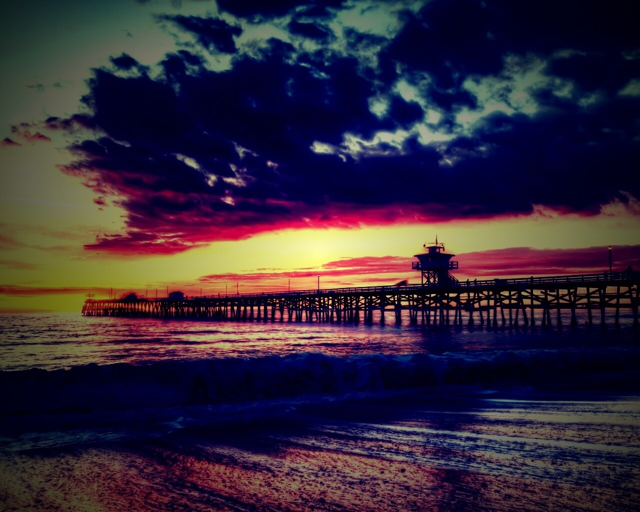 Морской прилив обои