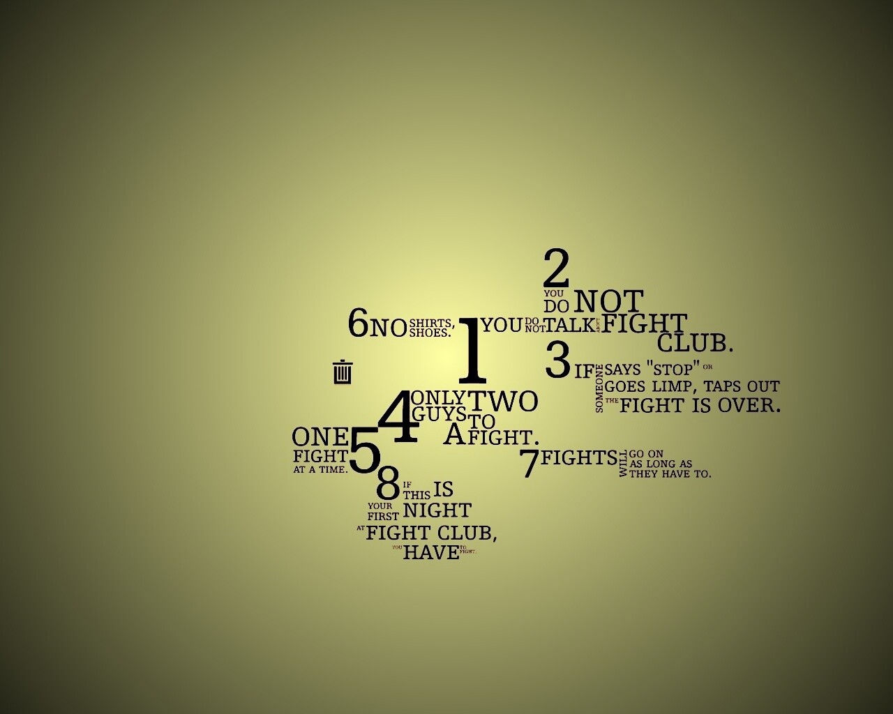 Правила бойцовского клуба обои