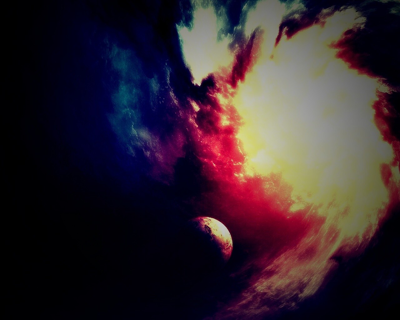 Космический вихрь обои