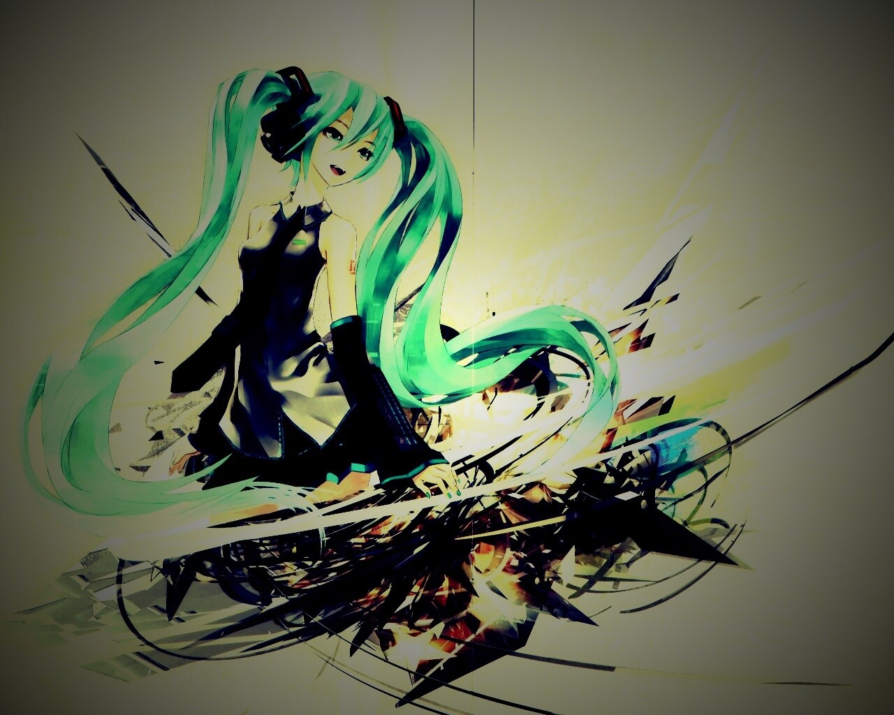 Арт с Хатсуне Мику обои