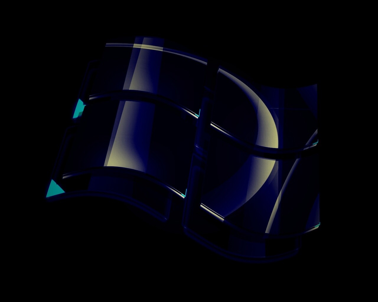 Стеклянный логотип Windows обои