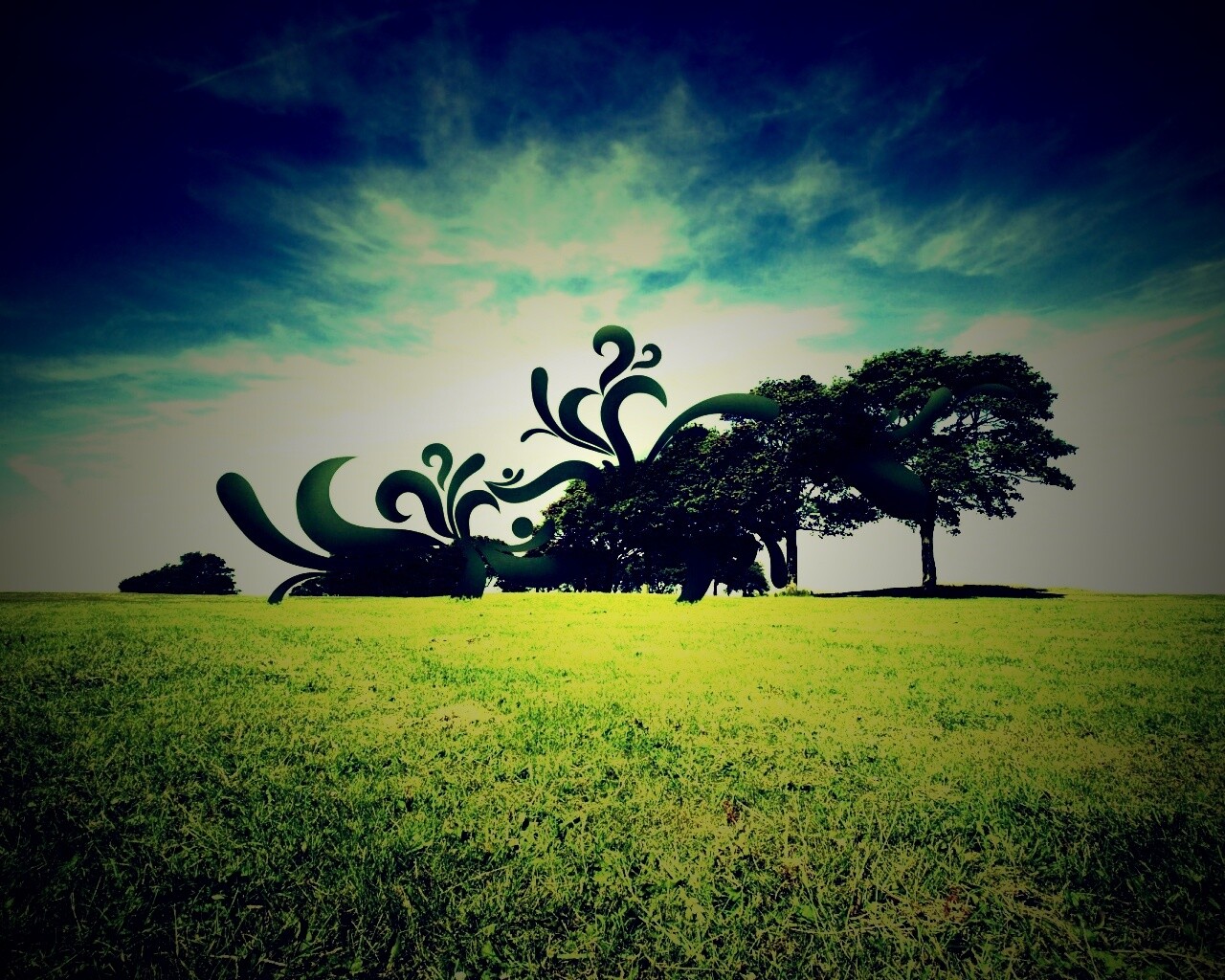 На равнине обои